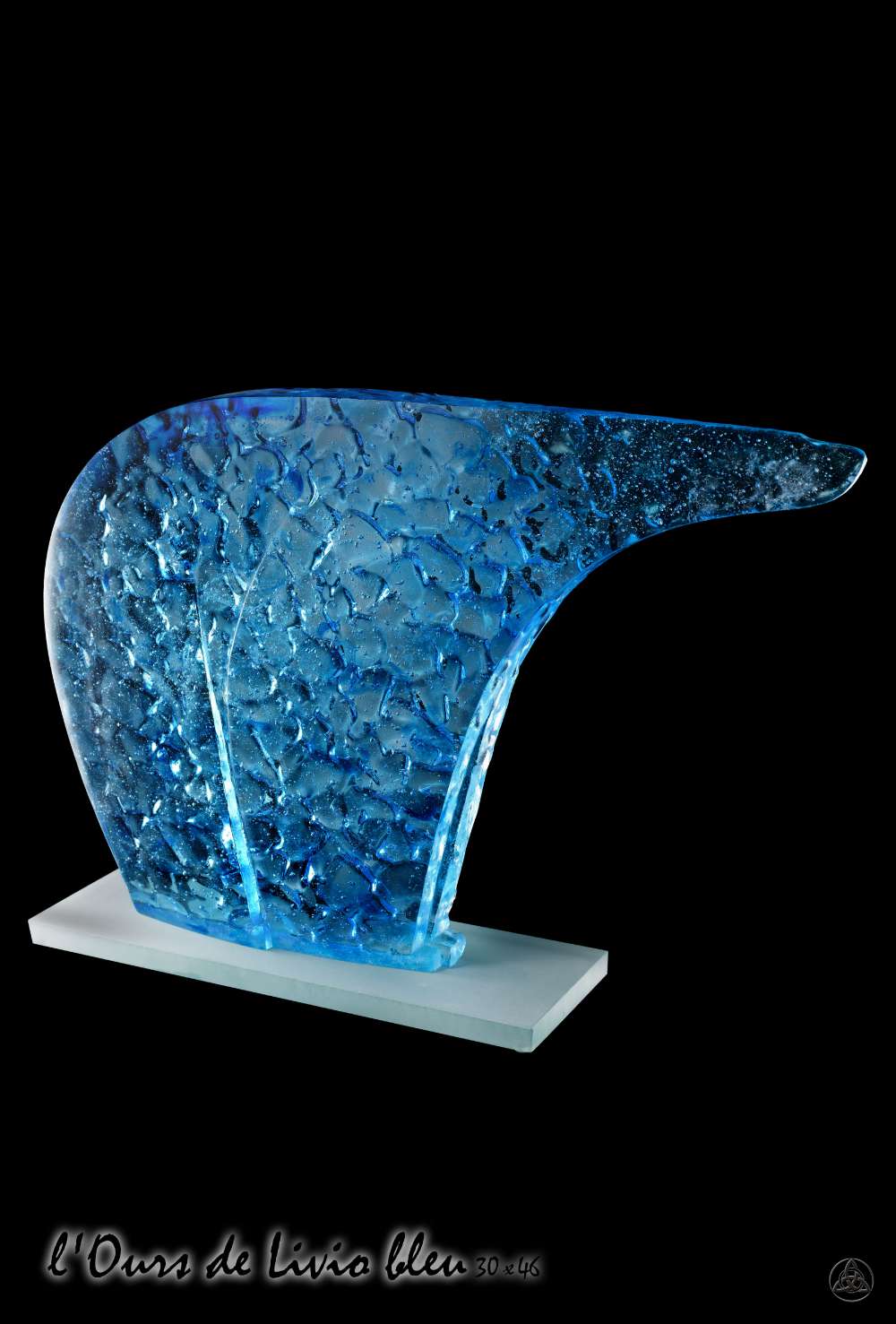 Ours de Livio bleu | Oeuvre Pierre Coia