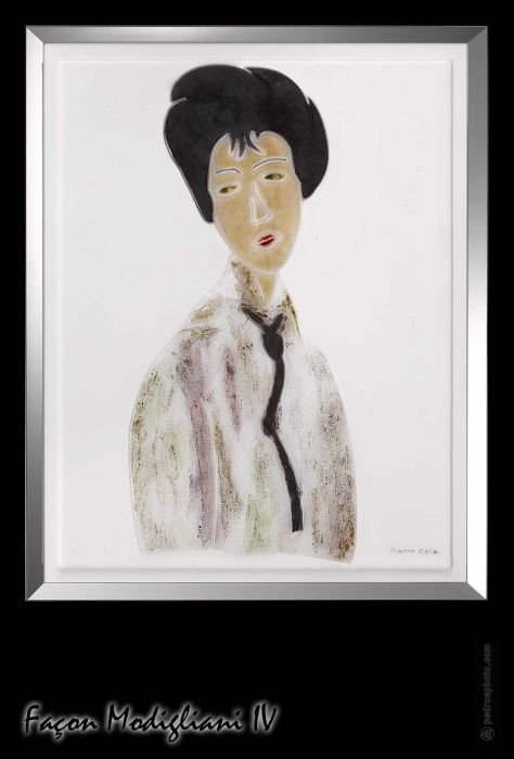 Façon Modigliani IV | Oeuvre Pierre Coia