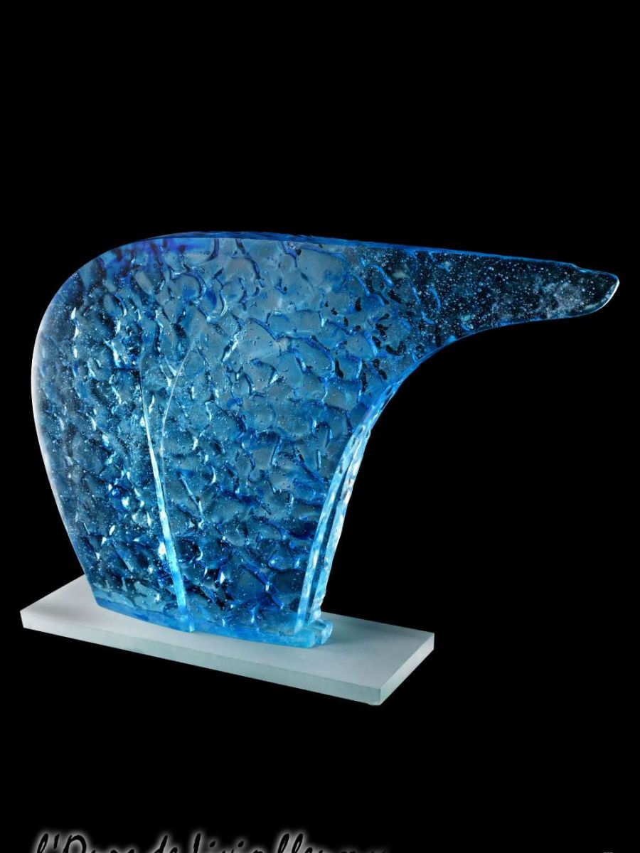 Ours de Livio bleu | Oeuvre Pierre Coia
